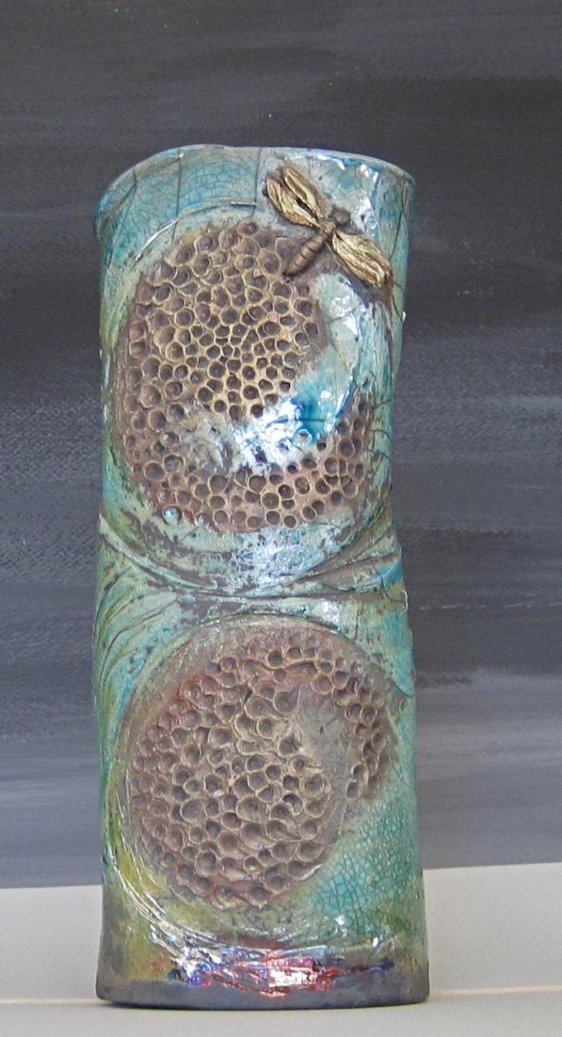 Bee Side 12" Vase